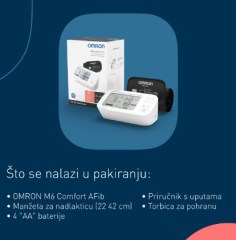 Tlakomjer za nadlakticu s pametnom manžetom Omron M6 Afib i adapter 2paket oMC